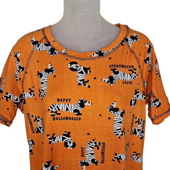 Halloweenie Mummy Nightgown Sleep Shirt Size Small Dog Holiday October Pumpkin - Picture 6 of 8